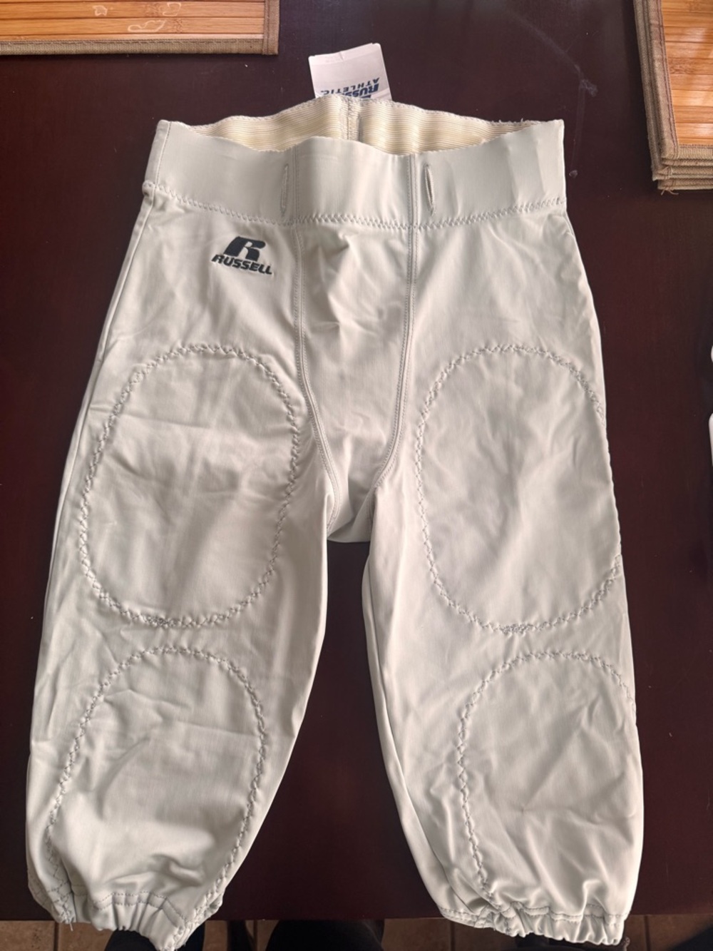 Russell Athletic White Padded Youth Football Pants